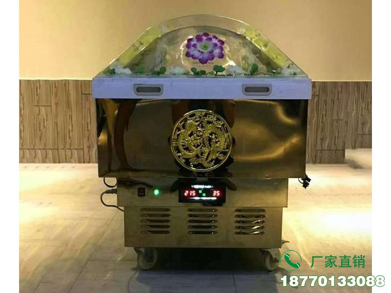 北京灵堂瞻仰冰棺